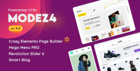 MODEZ多类型商店跨境电商Prestashop主题V4.4版 支持PS8.1