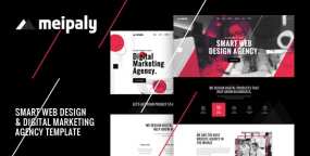 Meipaly网站设计和SEO数字营销机构HTML5网站模板V1.1版