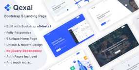 Qexal九组首页业务推广落地页HTML5网站模板V2.0版