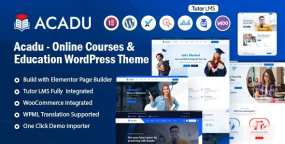 Acadu在线学习培训和教育机构网站WordPress主题V1.0版