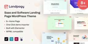 Landpagy v1.9.1|含8首页SaaS和软件落地页WordPress主题
