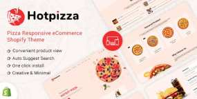 HotPizza披萨快餐店网站Shopify主题V1.0