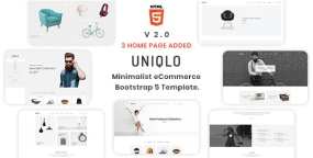 Uniqlo极简优雅电子商务网站HTML5模板V2.0.1版