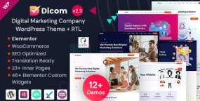 Dicom高科技IT项目启动和SEO服务网站WordPress主题v2.3