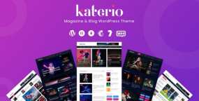 WordPress博客杂志网站主题Katerio中文汉化版V1.4