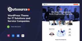 WordPress主题Outsourceo互联网科技IT服务方案网站模板