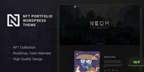 Neoh响应式NFT作品集落地页网站WordPress主题
