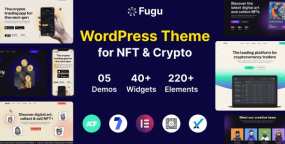 Fugu加密货币交易所业务推广和NFT作品推介WordPress主题