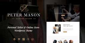 Peter Mason定制服装精品店WordPress主题