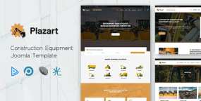 Plazart建筑施工设备租赁和销售网站Joomla模板