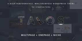 Talos插画师和平面设计作品集WordPress主题V1.3.9