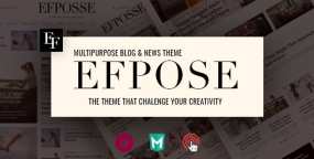 Efpose(v2.1.6)多用途报社杂志社门户网站WordPress主题 可导入数据