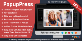PopupPress弹窗轮播滑块和灯箱WordPress插件V3.1.6