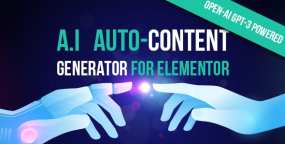 A.I Autocontent基于OpenAI GPT-3智能文章内容生成器Elementor组件