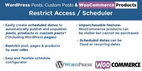 iScheduler文章和产品限制访问调度器WooCommerce插件