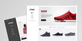 Sting外贸运动鞋和服装跨境销售平台Prestashop主题