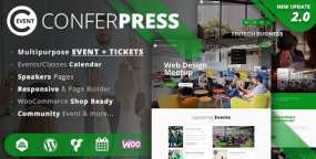 ConferPress(v2.8.2)活动举办和门票销售网站WordPress主题