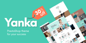 Yanka清新简约时装服饰外贸电商网站Prestashop主题