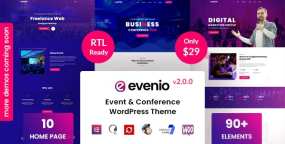 Evenio(v2.1.3)商务和学术交流会议活动WordPress主题