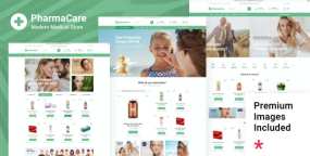 PharmaCare医疗用品和营养保健品销售网站WordPress主题