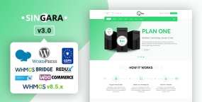 Singara(v3.1)虚拟主机服务商网站模板WordPress主题