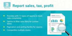 Report sales商店盈利、税务和销量报告Prestashop插件