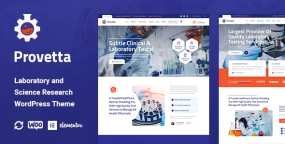 Proveta实验室和科研机构网站WordPress主题