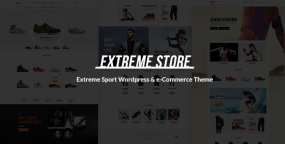 Extreme运动服装和运动装备销售网站WordPress主题