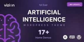 Vizion人工智能AI应用研究开发企业网站WordPress主题