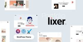 Lixer WordPress主题_简约设计作品集网站模板