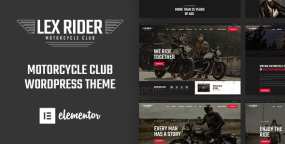 LexRider WordPress主题_摩托车俱乐部网站模板