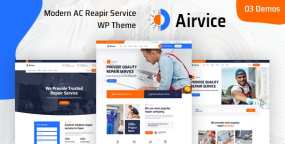 Airvice热水器空调家电安装维修企业网站WordPress主题