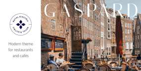 Gaspard饭店和咖啡厅网站WordPress主题