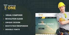 Constructor One建筑施工企业网站WordPress主题