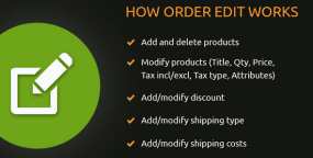 Order Editor已完成订单编辑修改Prestashop插件