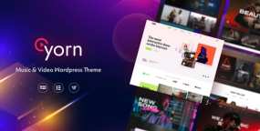 Yorn(v1.0.5)音乐和视频分享网站模板WordPress主题