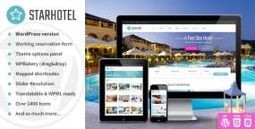 Starhotel酒店度假村预订网站WordPress主题V3.0.5