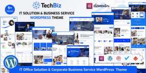 Techbiz WordPress主题_初创公司IT解决方案网站模板