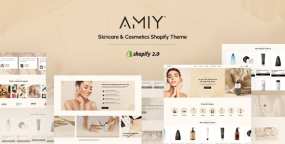 Amiy在线化妆品和护肤品销售网站Shopify主题