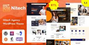 Nitech软件技术服务公司网站模板WordPress主题