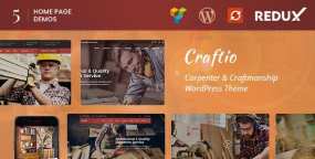 Craftio木匠和工匠网站模板WordPress主题
