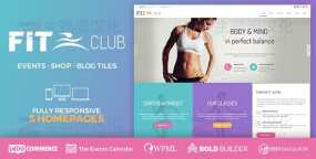 FitClub舞蹈培训班/瑜伽和健身俱乐部网站WordPress主题