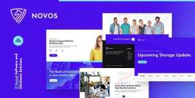 Novos软硬件解决方案IT公司网站模板WordPress主题