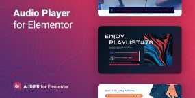 Audier超级可定制音频播放器Elementor组件
