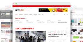 JS News360世界或本地新闻/杂志网站Joomla模板
