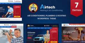 Airtech水管工和暖通空调服务企业WordPress主题V3.4