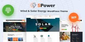 SPower太阳能&风力发电设备生产企业WordPress主题