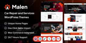 Malen汽车维修与保养服务网站WordPress主题V1.0.1