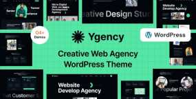 Ygency网页设计/网站开发企业建站模板WordPress主题