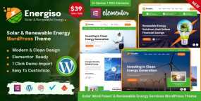Energiso太阳能和可再生能源WordPress主题V1.4.5